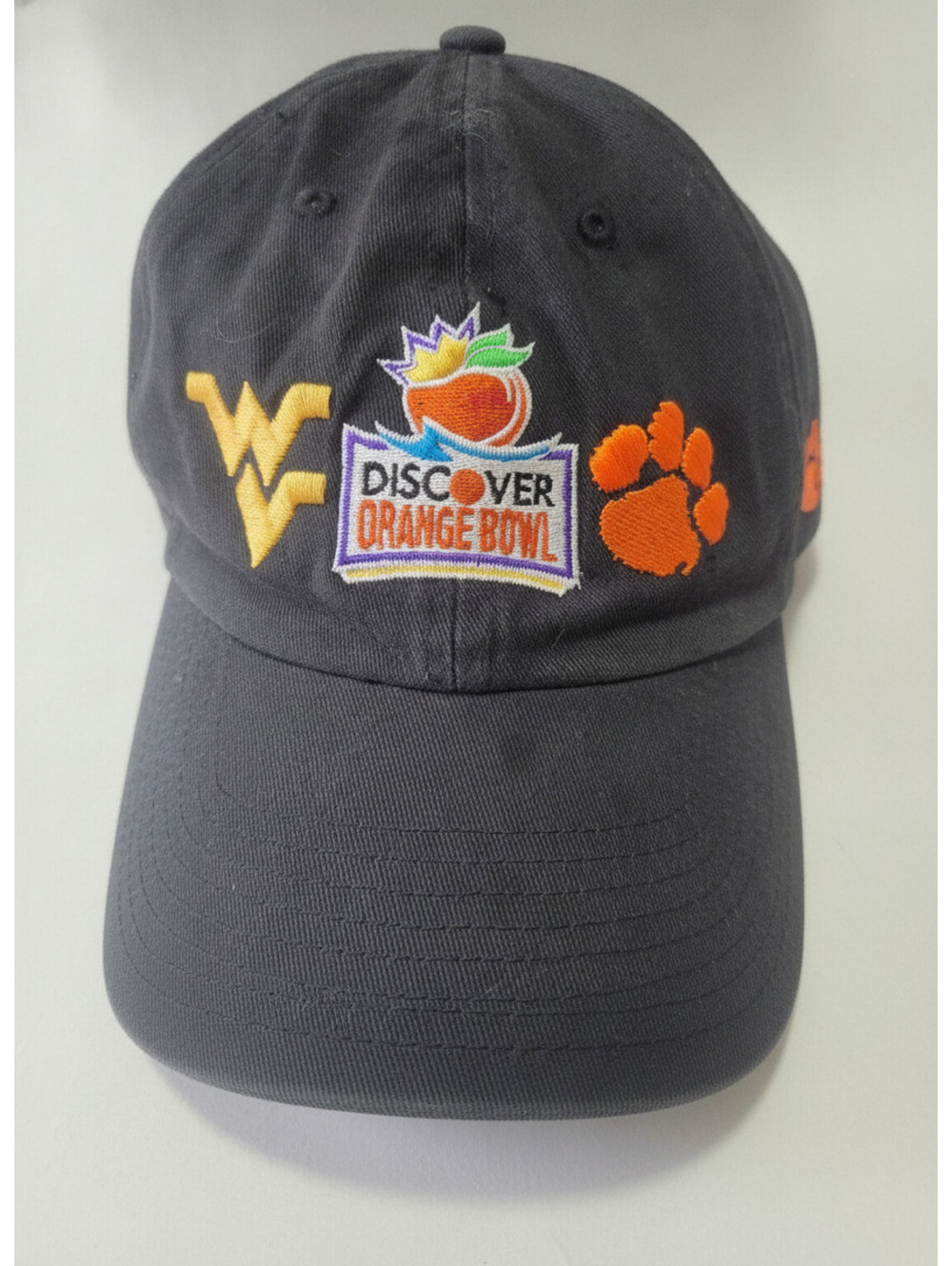 2012 Discover Orange Bowl WVU Clemson ’47 Brand Black Adjustable Hat NCAA